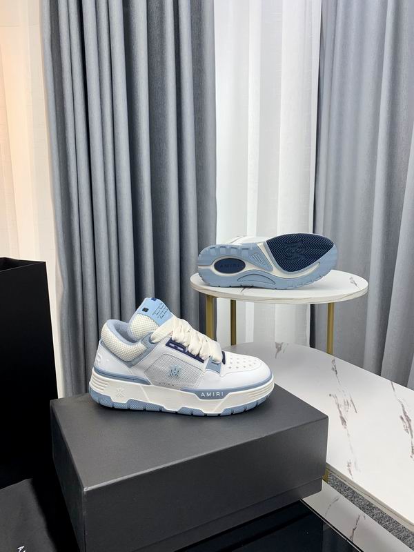 Amiri MA-2 Low-Top Sneaker — White / Baby Blue