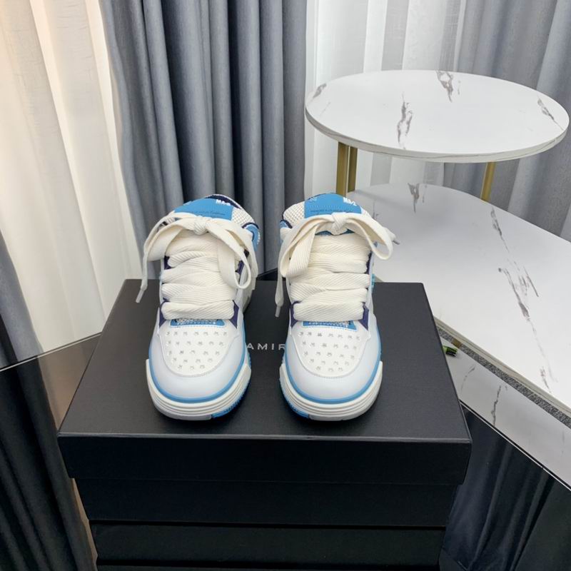 Amiri MA-2 Low-Top Sneaker — White / Carolina Blue / Navy