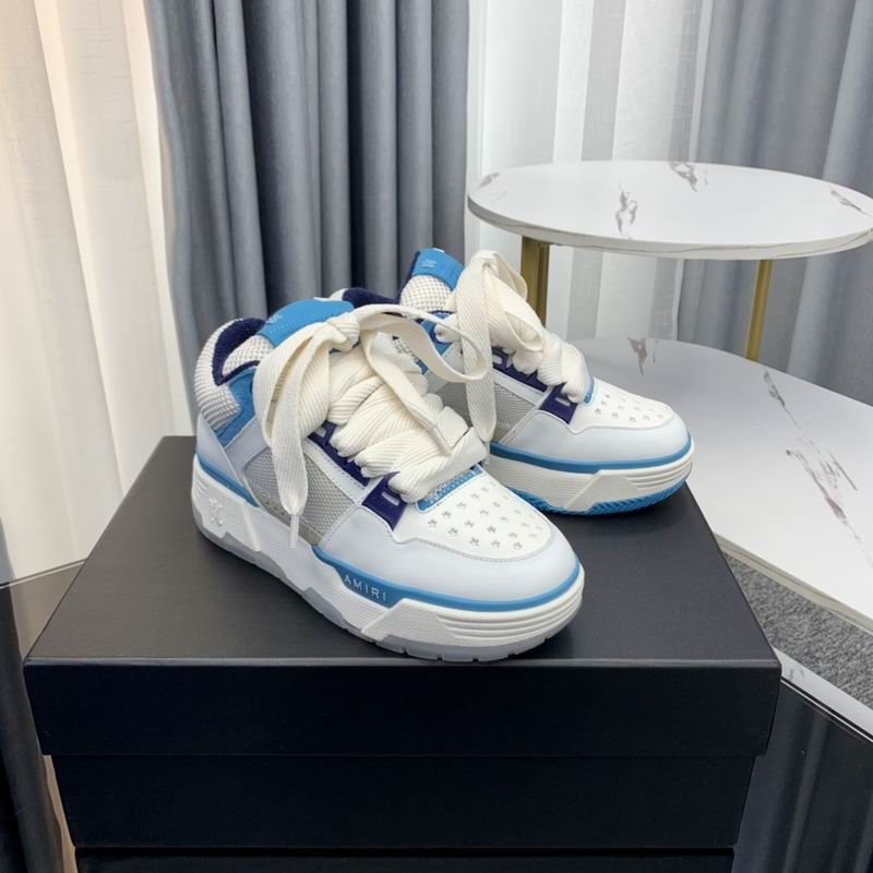 Amiri MA-2 Low-Top Sneaker — White / Carolina Blue / Navy