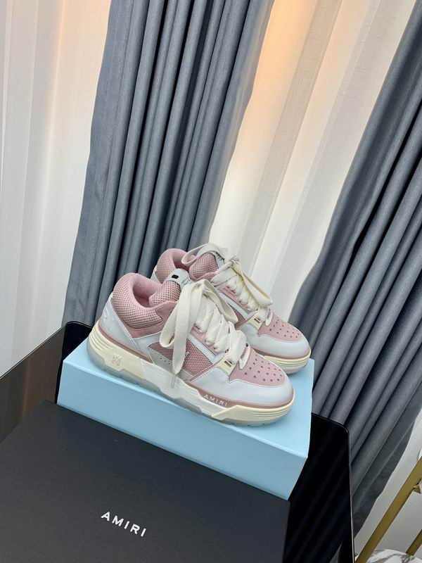 Lanvin Curb Low-Top Sneaker — White / Blush Pink