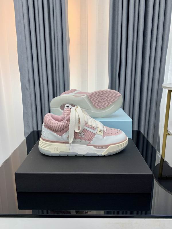 Lanvin Curb Low-Top Sneaker — White / Blush Pink