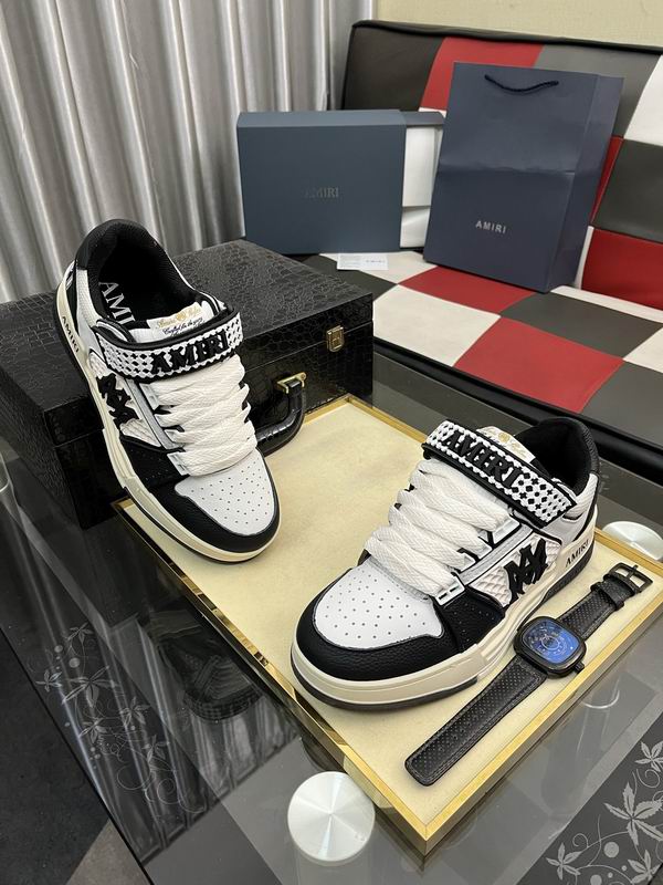 Amiri Skel Top Low | Black & White Skeleton Sneaker