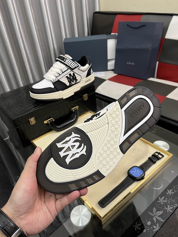 Amiri Skel Top Low | Black & White Skeleton Sneaker