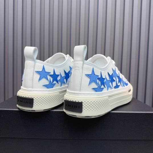Amiri Stars Court Low-Top Sneaker — White / Blue