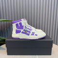 Amiri Skel Top High-Top Sneaker — White / Purple
