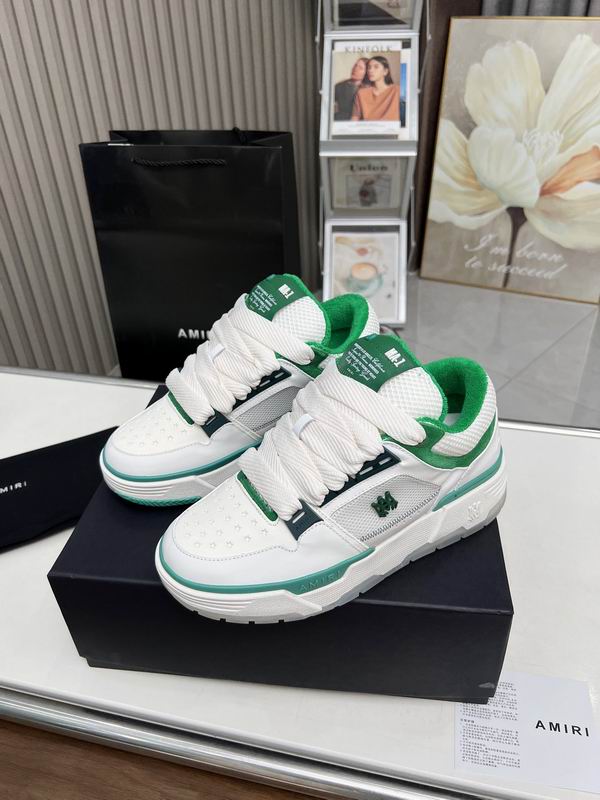 Amiri MX1 | Paneled Leather & Suede Low-Top Sneaker