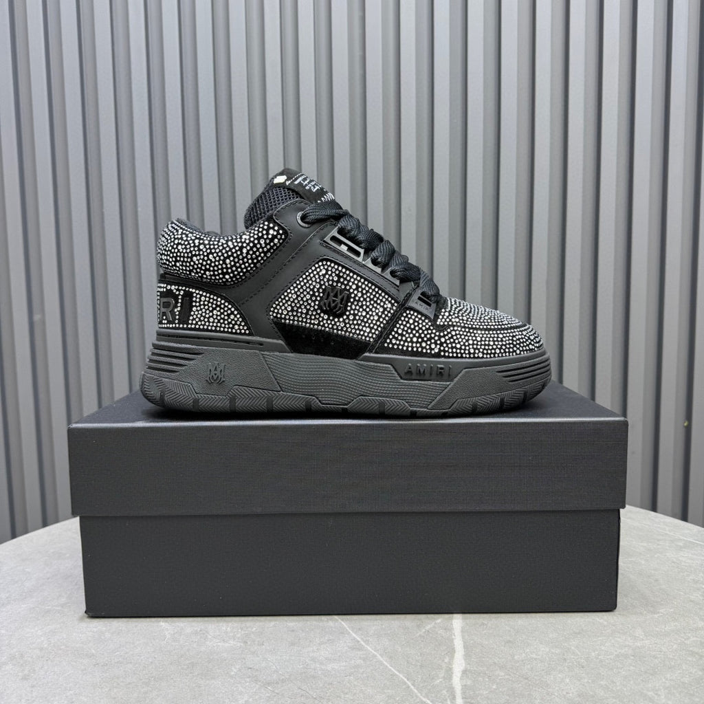 Amiri MA-1 Low-Top Sneaker — Black / Crystal