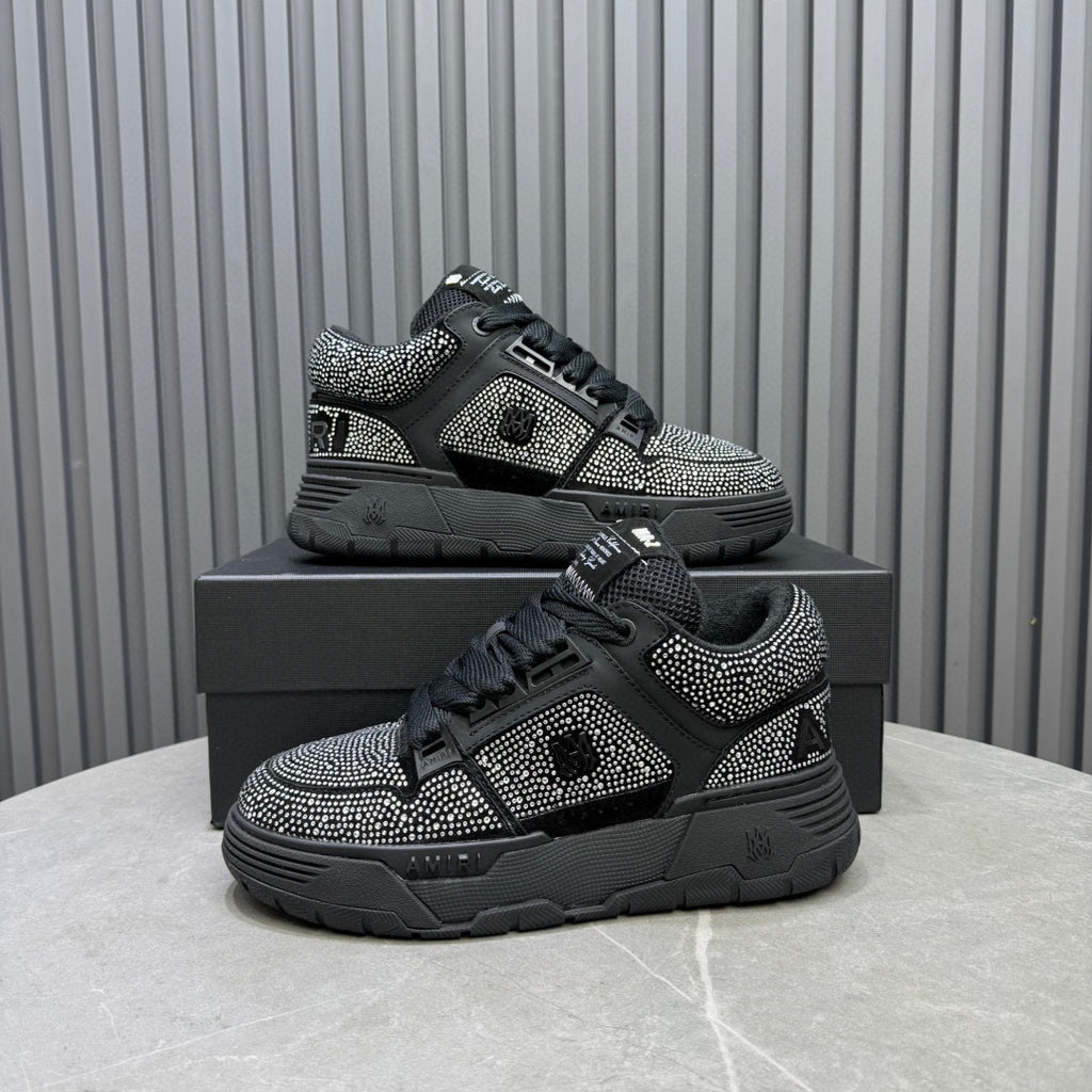 Amiri MA-1 Low-Top Sneaker — Black / Crystal