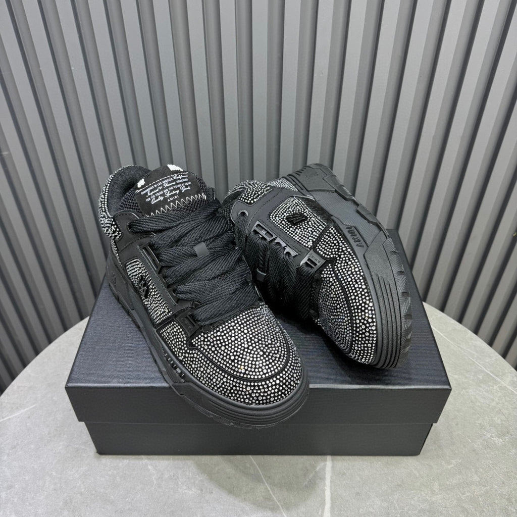 Amiri MA-1 Low-Top Sneaker — Black / Crystal