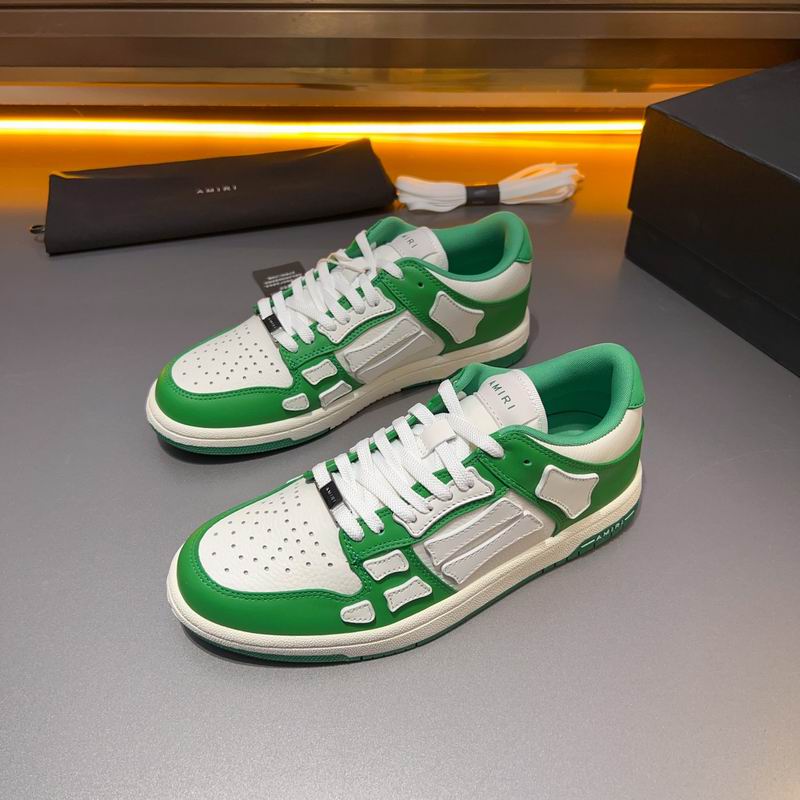 Amiri Skel Low-Top Sneaker — White / Green