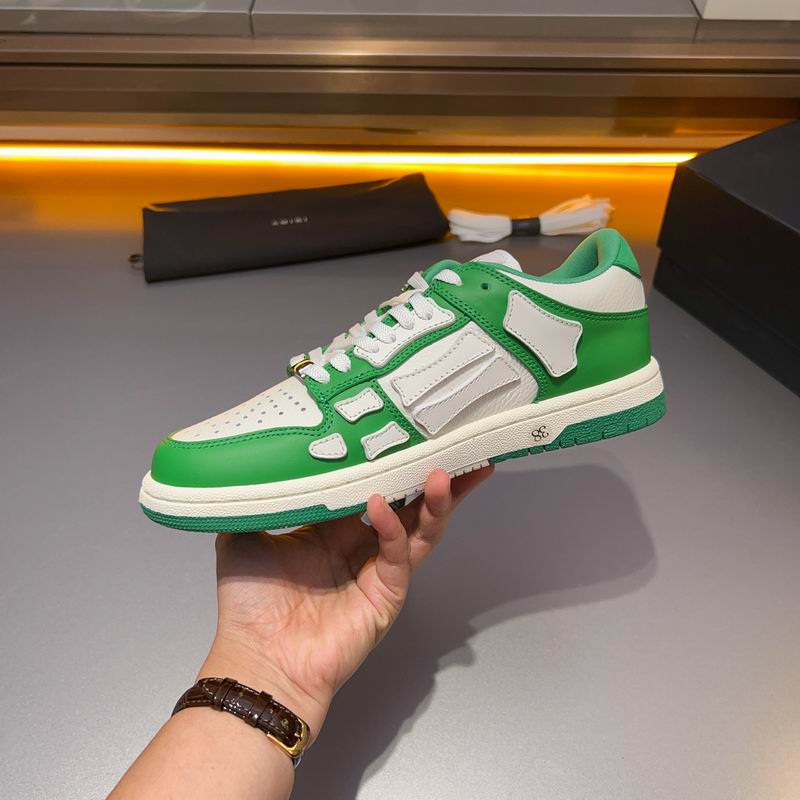 Amiri Skel Low-Top Sneaker — White / Green