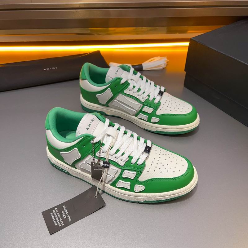 Amiri Skel Low-Top Sneaker — White / Green