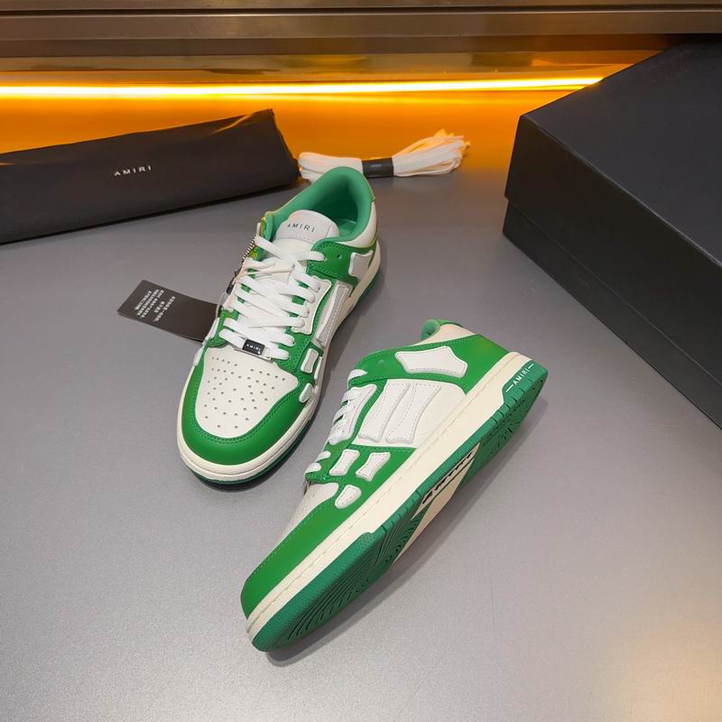 Amiri Skel Low-Top Sneaker — White / Green