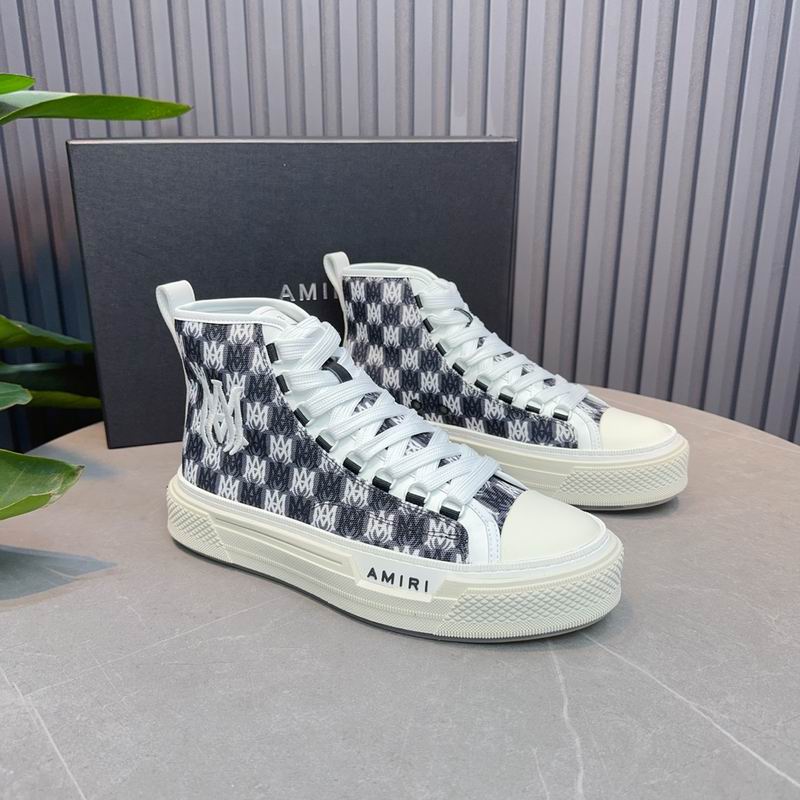 Amiri Court High | Blue Monogram Jacquard Sneaker (Copy)