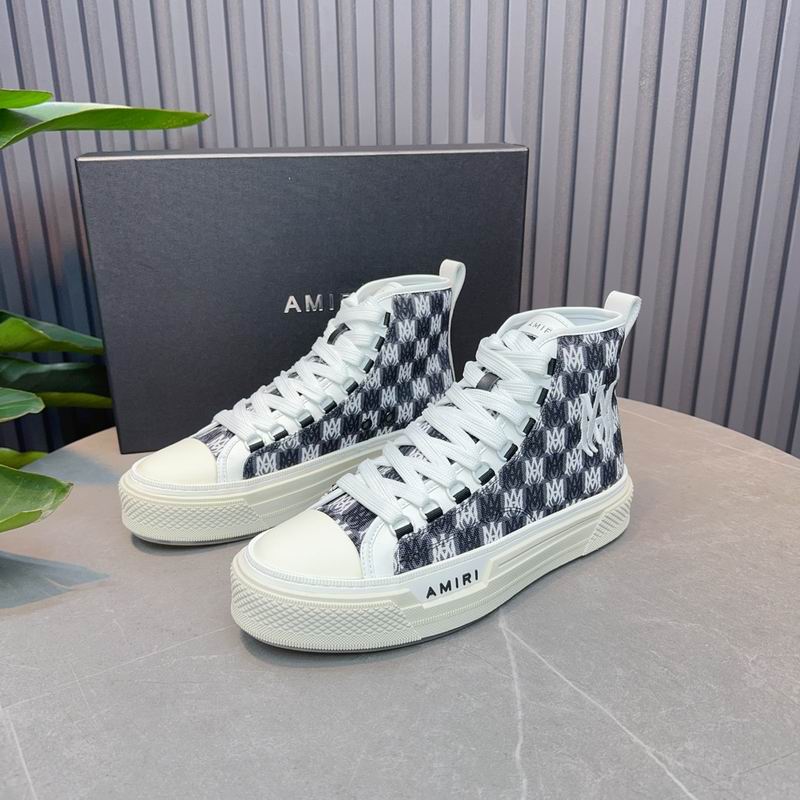 Amiri Court High | Blue Monogram Jacquard Sneaker (Copy)