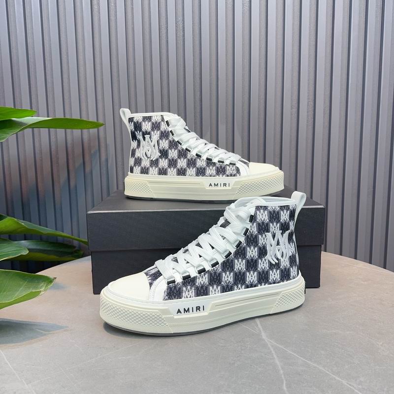 Amiri Court High | Blue Monogram Jacquard Sneaker (Copy)