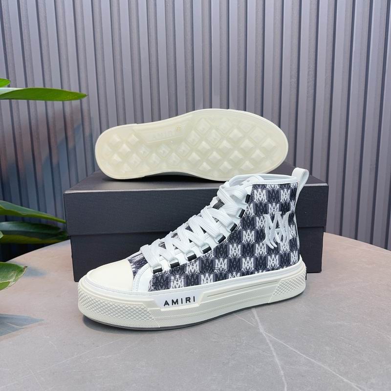 Amiri Court High | Blue Monogram Jacquard Sneaker (Copy)