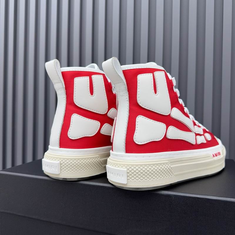 Amiri Court High "Bones" | Red & White Skeleton Sneaker