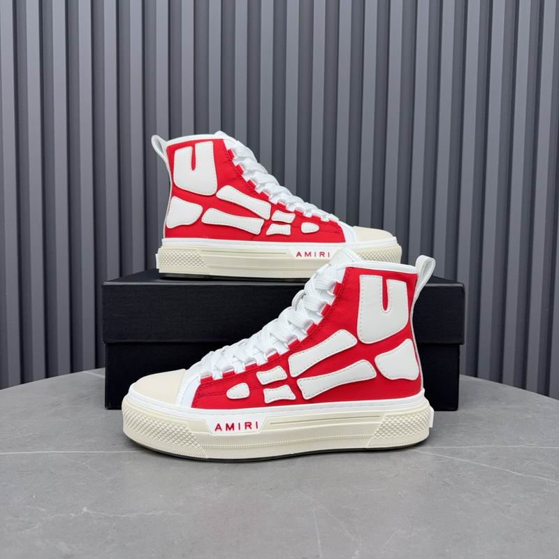 Amiri Court High "Bones" | Red & White Skeleton Sneaker