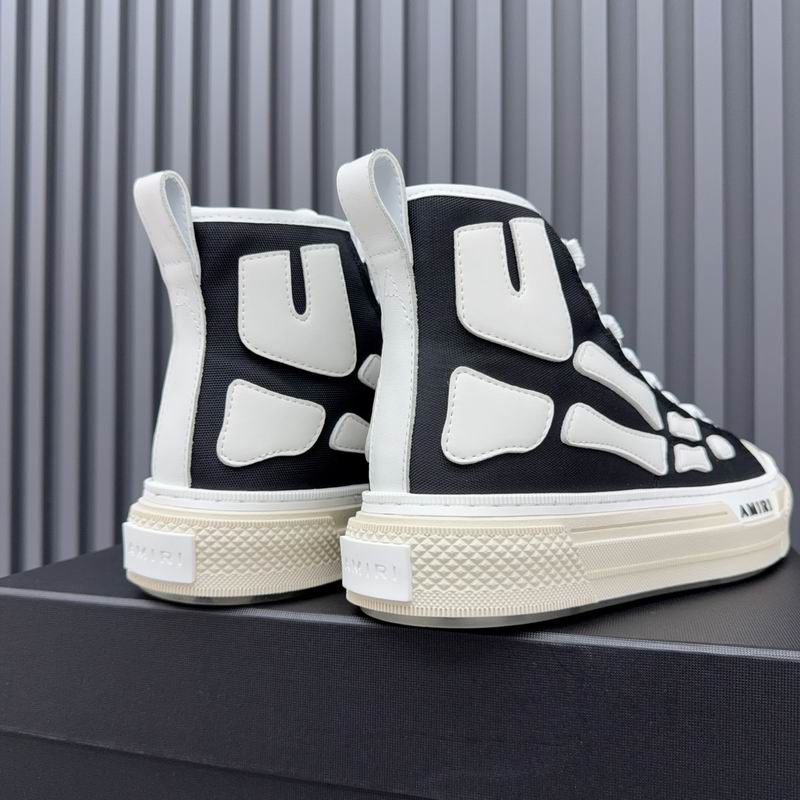 Amiri Court High "Bones" | Black & White Skeleton Sneaker