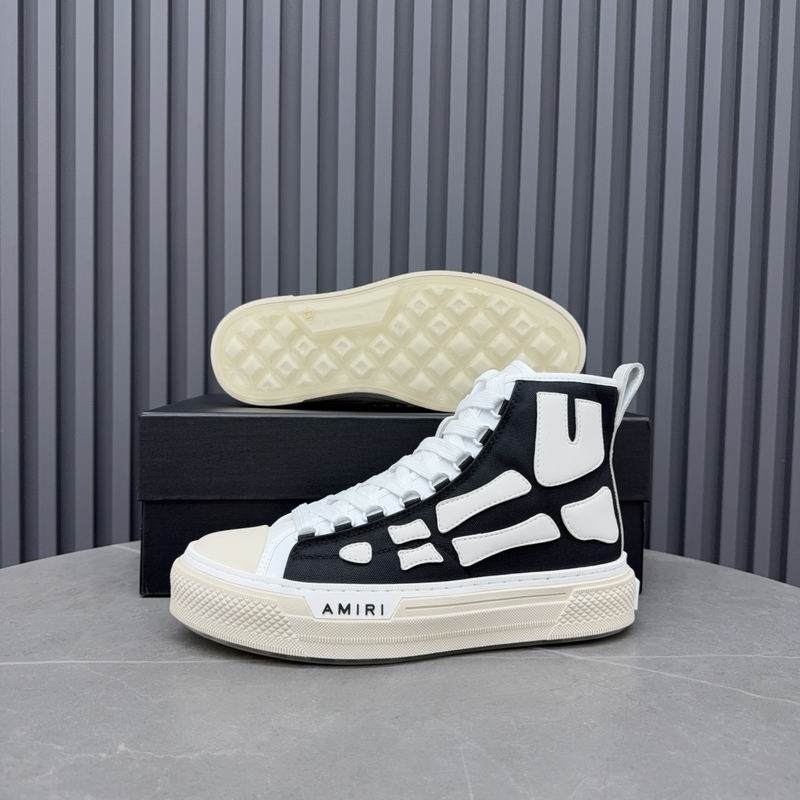Amiri Court High "Bones" | Black & White Skeleton Sneaker