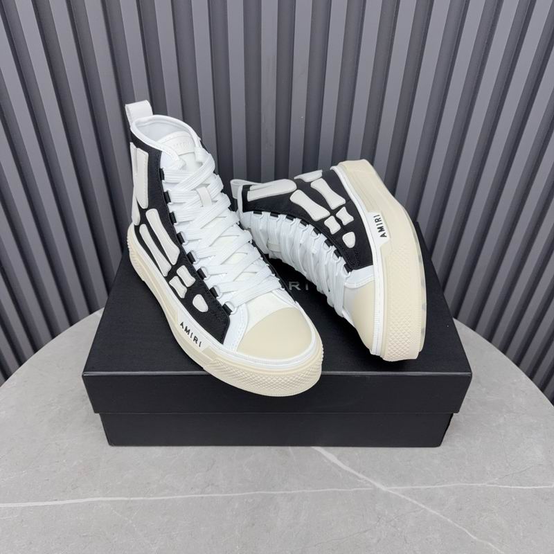 Amiri Court High "Bones" | Black & White Skeleton Sneaker