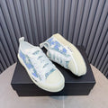 AMIRI Stars Court Low – White / Blue Tweed