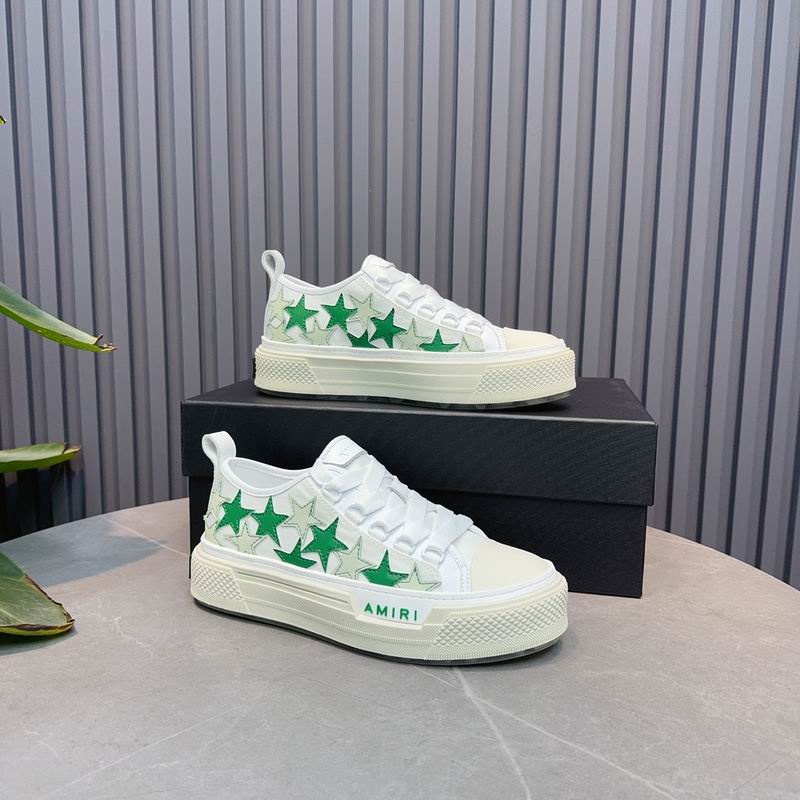 AMIRI Stars Court Low – White / Green
