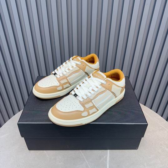 Amiri Skel Low-Top Sneaker — Wheat / White