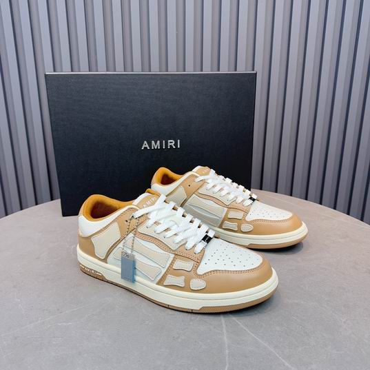 Amiri Skel Low-Top Sneaker — Wheat / White