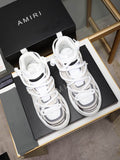 Amiri Bone Runner Sneaker — White / Grey