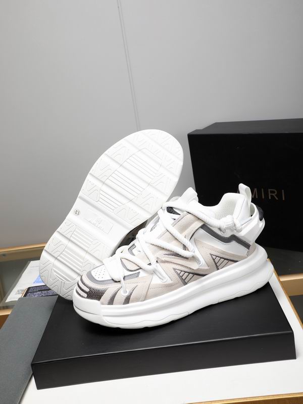 Amiri Bone Runner Sneaker — White / Grey