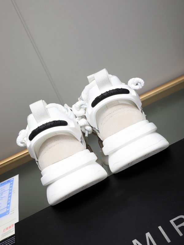 Amiri Bone Runner Sneaker — White / Grey