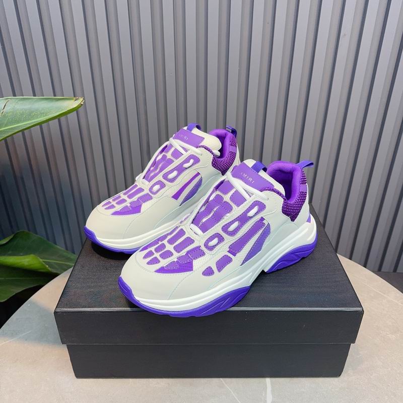 Amiri Bone Runner Sneaker — White / Purple