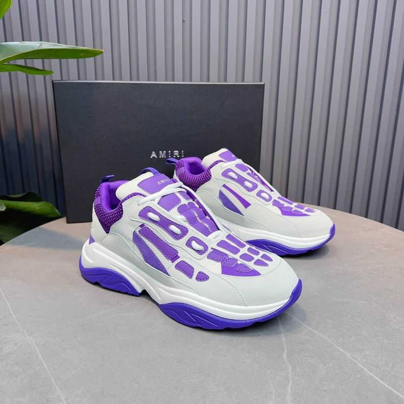 Amiri Bone Runner Sneaker — White / Purple