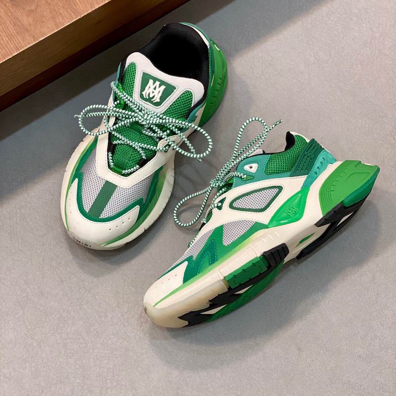 Amiri MA Runner Sneaker — Green / White / Grey
