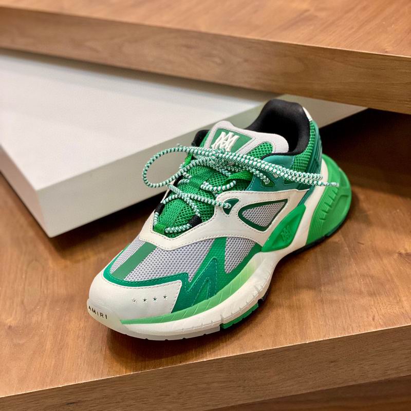 Amiri MA Runner Sneaker — Green / White / Grey