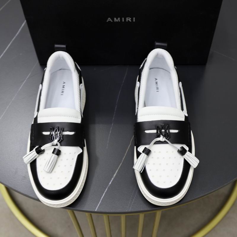 Amiri Tassel Loafer Sneaker — Black / White