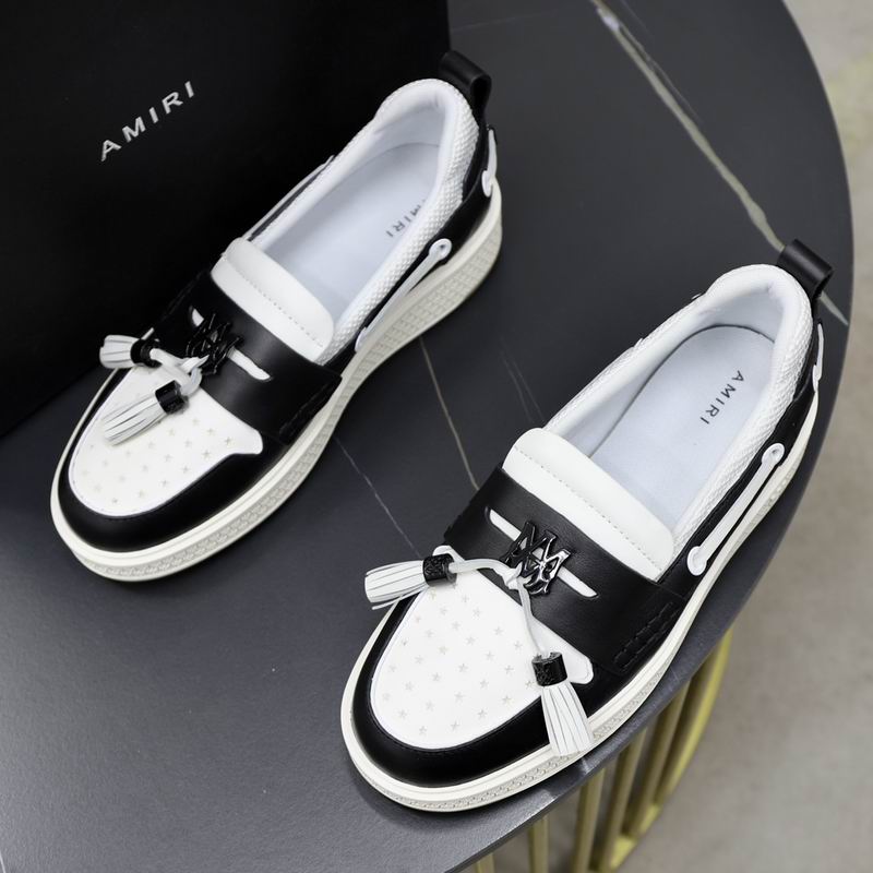 Amiri Tassel Loafer Sneaker — Black / White
