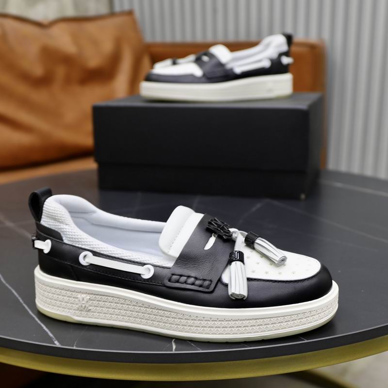 Amiri Tassel Loafer Sneaker — Black / White
