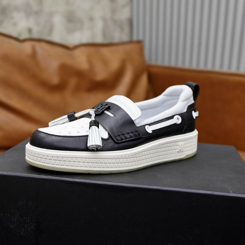Amiri Tassel Loafer Sneaker — Black / White