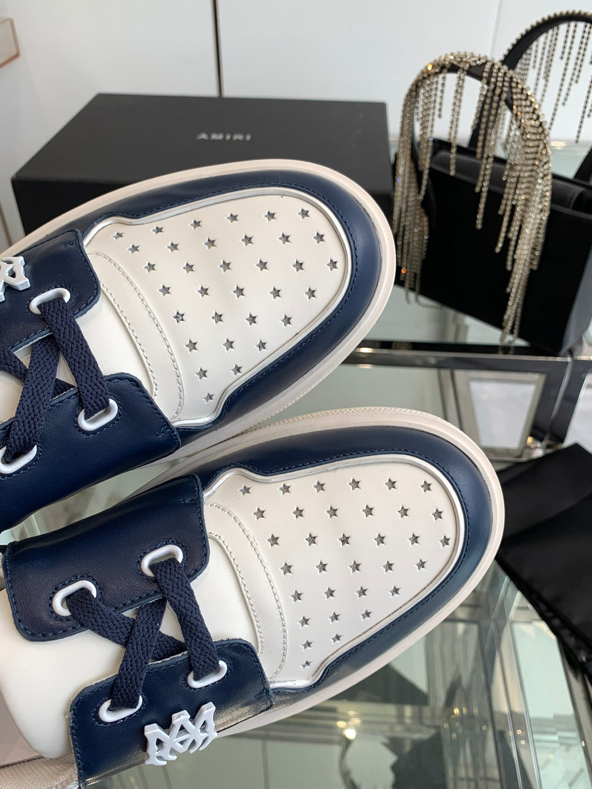 Amiri MA Nautica Sneaker — Navy / White