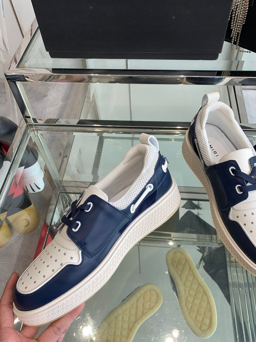 Amiri MA Nautica Sneaker — Navy / White