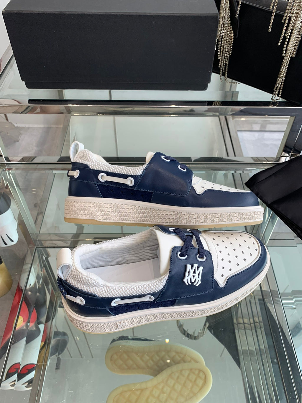 Amiri MA Nautica Sneaker — Navy / White