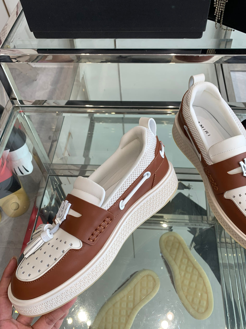 Amiri MA Nautica Sneaker — Tan / White