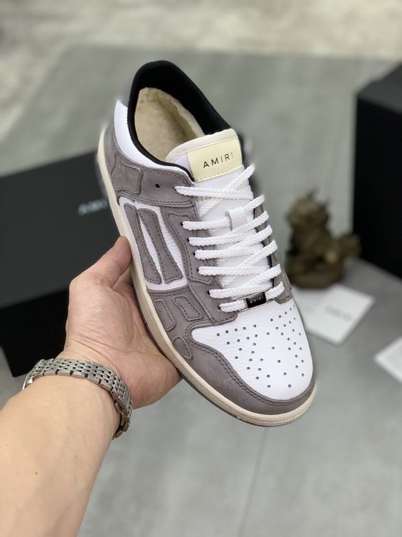 Amiri MA-1 Low-Top Sneaker — Grey / White