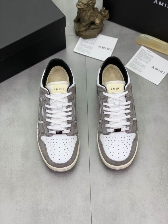 Amiri MA-1 Low-Top Sneaker — Grey / White