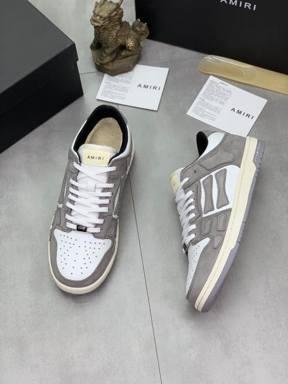 Amiri MA-1 Low-Top Sneaker — Grey / White