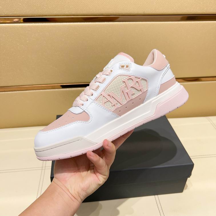 Amiri MA-1 Low-Top Sneaker — White / Blush Pink
