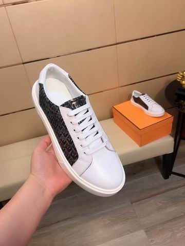 Hermès Day Low-Top Sneaker — White / Black